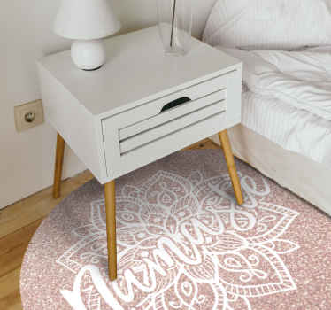 Alfombra vinílica mandala motivo de mandala namaste - TenVinilo