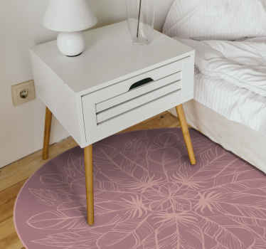 Vinyl Teppich Blumen botanische symmetrie - TenStickers