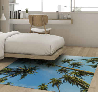 Malaysia palm trees floral rug - TenStickers
