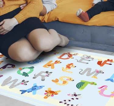 Farebný koberec vinylovej abecedy - Tenstickers