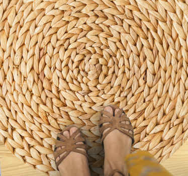 Vinyl Teppich Textur geflochtenes muster - TenStickers