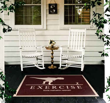 Fitness Motivation Required custom rug - TenStickers