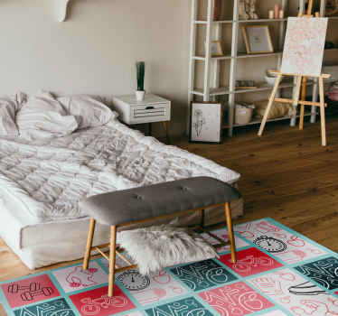 Alfombras vinílicas modernas Pesas de ejercicio - TenVinilo