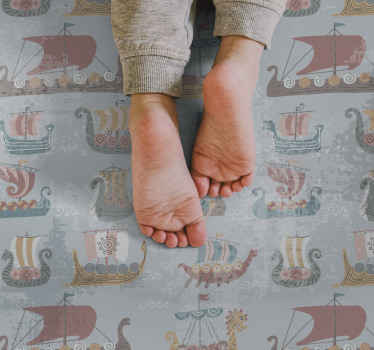 detský vinylový koberec námorná škôlka - Tenstickers