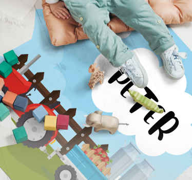 Testreszabható farm Vinil szőnyeg nevekkel - TenStickers