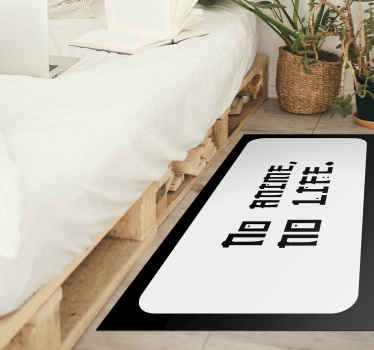 No Anime, No Life custom vinyl rug - TenStickers