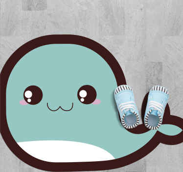 Vinil podovi rasadnici slatka ilustracija kita - TenStickers