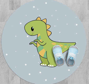 Vinyl vloerkleed dieren Anime dinosaurus - TenStickers