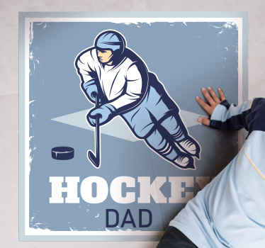 Ice Hockey Dad custom rug - TenStickers