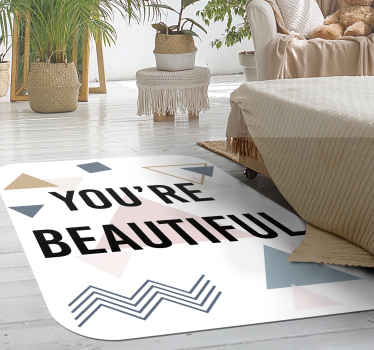 You are so beautiful custom rug - TenStickers