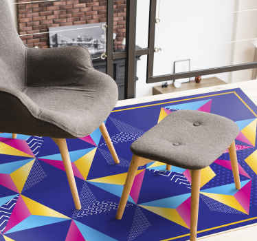 Trokuti s različitim teksturama geometrijski tepih - TenStickers