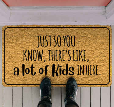 Vinyl Teppich Spruch informativer eintragstext - TenStickers