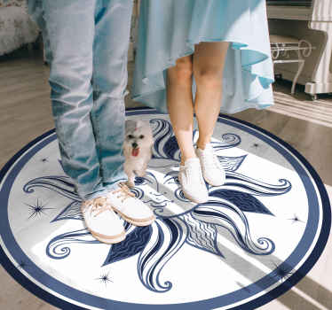 乙烯基地毯 天上的太阳图案 - TenStickers