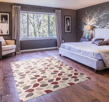 tapis vinyle salon vinylee de feuilles dautomne - TenStickers