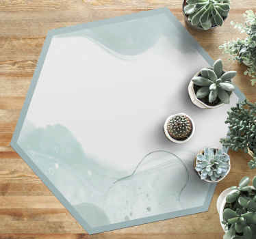 Alfombra vinílica minimalista suaves remolinos de agua - TenVinilo