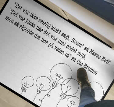 Norsk sitat det var bedre i hodeteppet mitt - Tenstickers