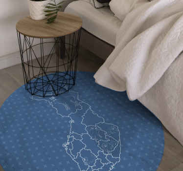 Suomi kartta eläimistöllä maailmakartta vinyylimatto - Tenstickers