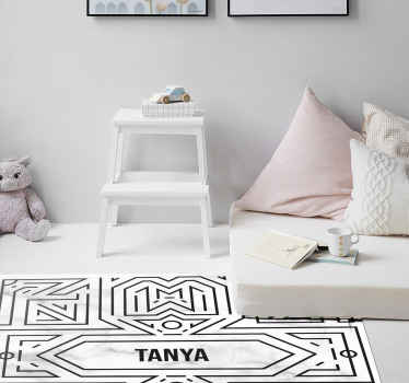 Tapis vinyle ado labyrinthe art déco - TenStickers