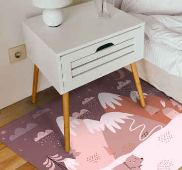 style animals for kids nordic vinyl rug - TenStickers