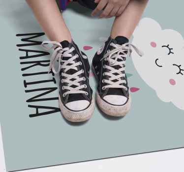 Sweet dreams cloud with name. personalised mat - TenStickers