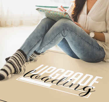 Loading upgrade hand custom vinyl rug - TenStickers