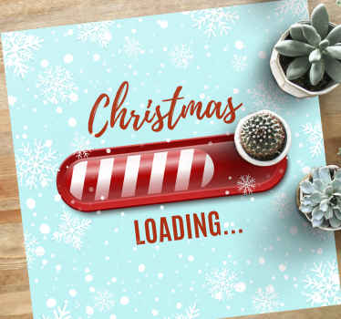 Loading christmas candy cane custom rug - TenStickers