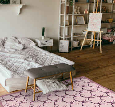 Eleganten motiv rogovja Skandinavski vinilni preproga - TenStickers