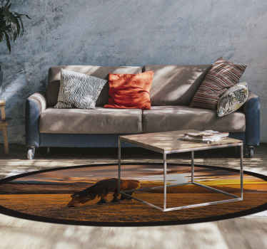 Aflombra vinílica animales Caballo al atardecer - TenVinilo