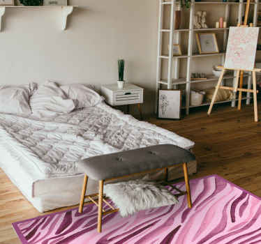 Tapete de vinil rosa aquarela zebra com estampa animal - TenStickers