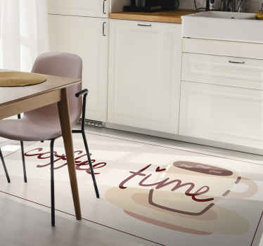 Tapis vinyle cuisine tasse à café - TenStickers