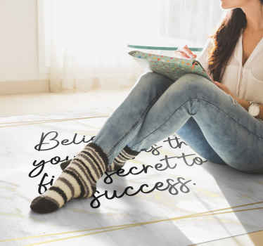 Vinyl Teppich mit Namen inspirierendes zitat - TenStickers