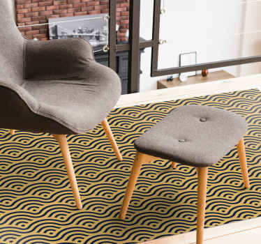 Valovit vzorec Vinilne preproge z geometrijskimi vzorci - TenStickers