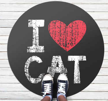 Λατρεύω το χαλί δρομέας με βινυλίου παιδιά - TenStickers