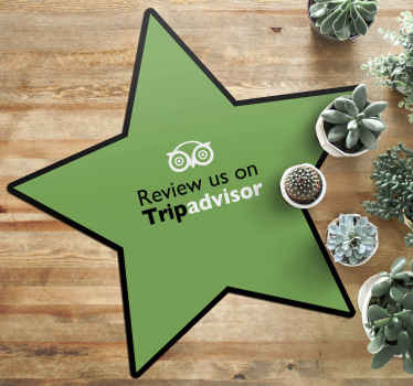 Alfombra vinílica frase Star trip advisor - TenVinilo