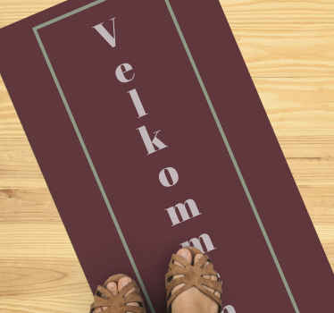Velkomst vertikalt tilbud tilpasset vinyl teppe - Tenstickers