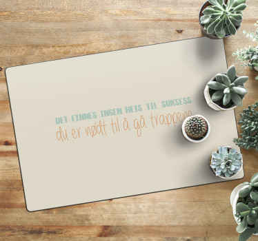 Ingen enkel vei til suksess sitat vinyl teppe - Tenstickers