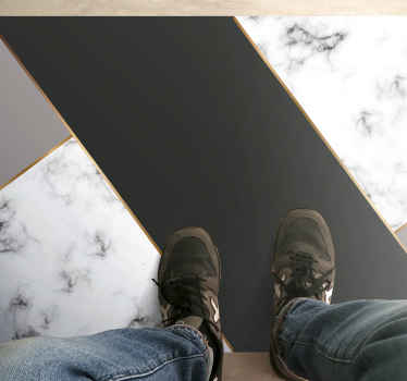 Vinyl Teppich Marmor elegante abstrakte streifen - TenStickers