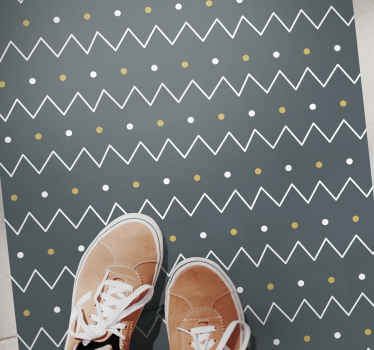 Cikcak slog ševrona Vinilna preproga s črtami - TenStickers