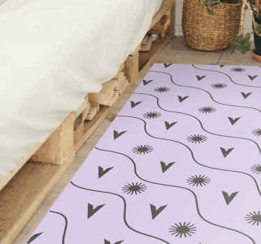 Tapis vinyle design moderne motif de vague vibrant - TenStickers