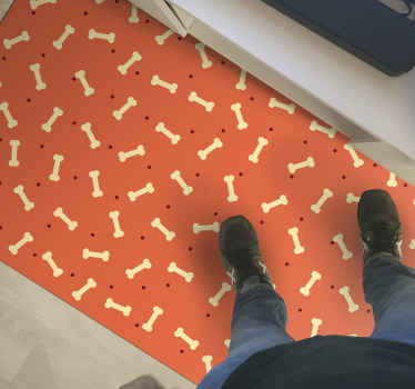 Aflombra vinílica animales huesos perros - TenVinilo