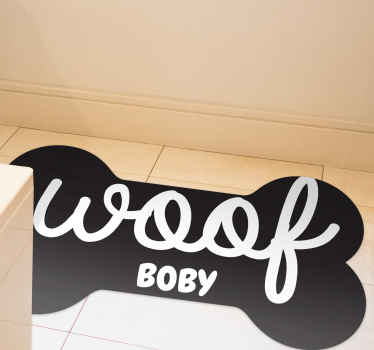 Woof bone animal vinyl rug - TenStickers
