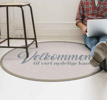 Velkommen til vårt kaotekst vinyl teppe - Tenstickers