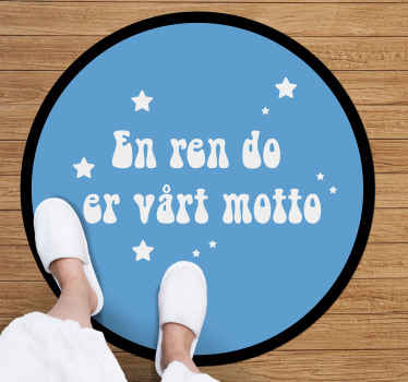 Et rent skåltekst vinyl teppe - Tenstickers