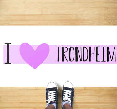 λατρεύω το χαλί σκανδιναβικής καρδιάς του Τρόντχαιμ - TenStickers