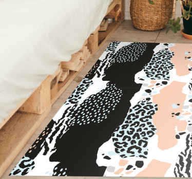 Eleganten leopardji vzorec vinilni tepih s potiskom živali - TenStickers