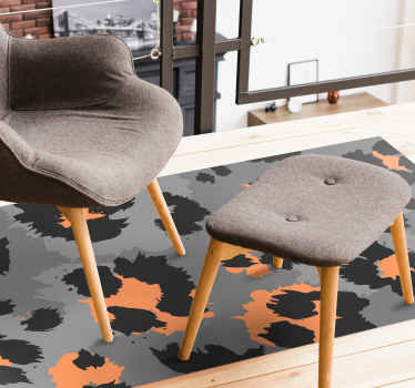 γκρι λεοπάρ δέρμα ζωική εκτύπωση κουβέρτα βινυλίου - TenStickers