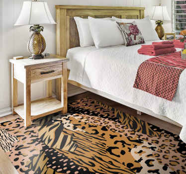 Different animal prints animal print vinyl rug - TenStickers