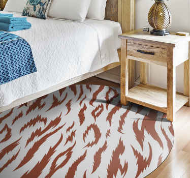 Motiv tigrovih črt vinilni tepih s potiskom živali - TenStickers