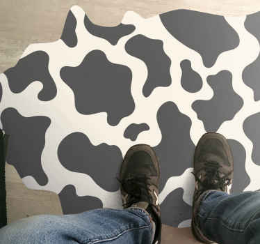 Cow Shape  animal print vinyl rug - TenStickers