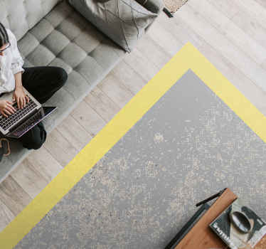 Rumen okvir Vinilna preproga za dnevno sobo - TenStickers